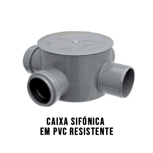 Caixa Sifónica em PVC Resistente
