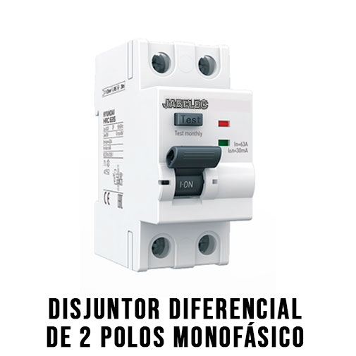 Disjuntor Diferencial Monofásico de 2 Polos