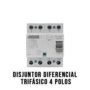 Disjuntor Diferencial Trifásico de 4 Polos
