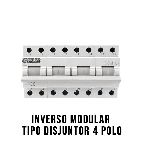 Inversor Modular Tipo Disjuntor 4 Polos